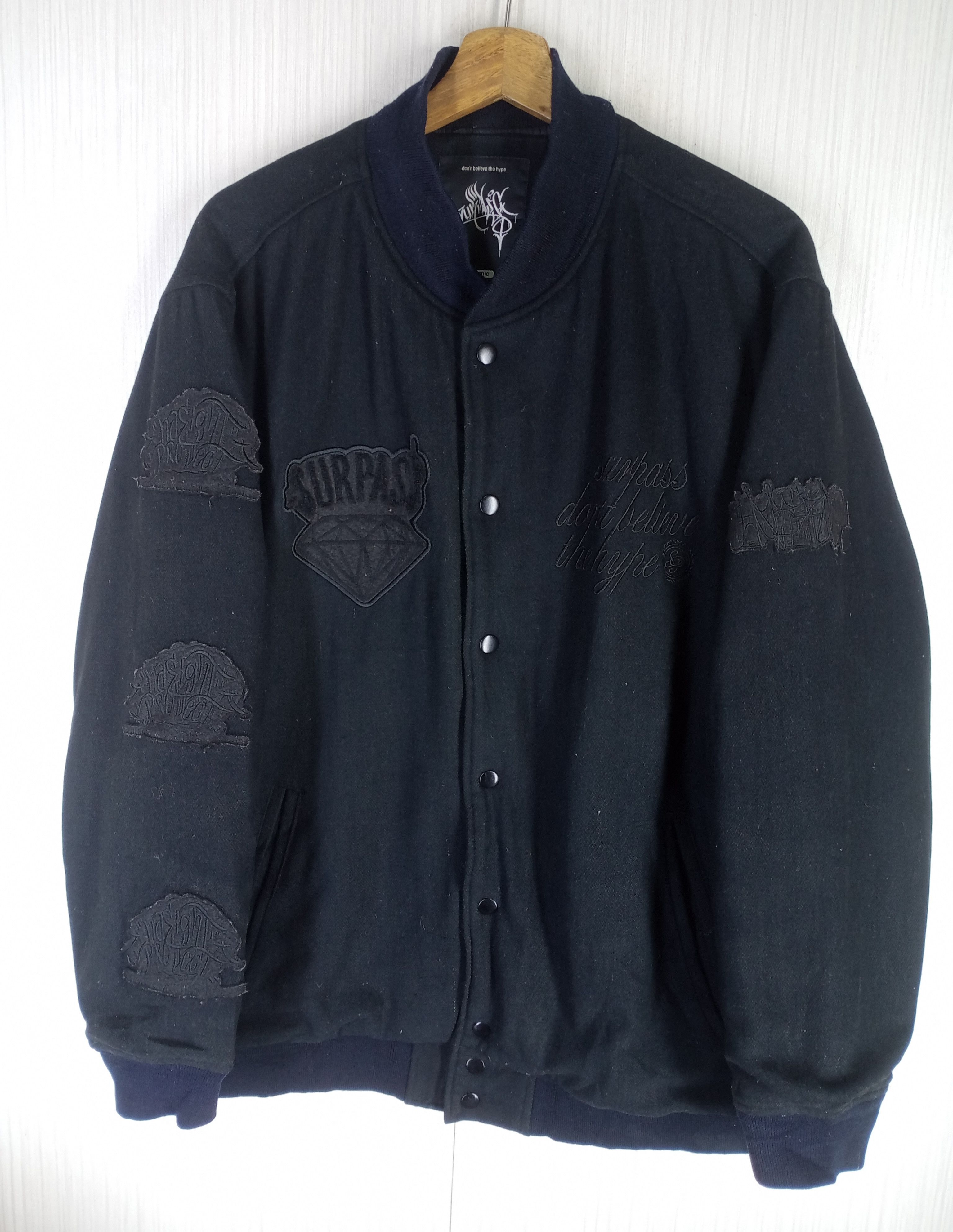 Japanese Brand Rare Surpass 8th Anni.Height Project Varsity Jacket Size US L / EU 52-54 / 3 - 2 Thumbnail