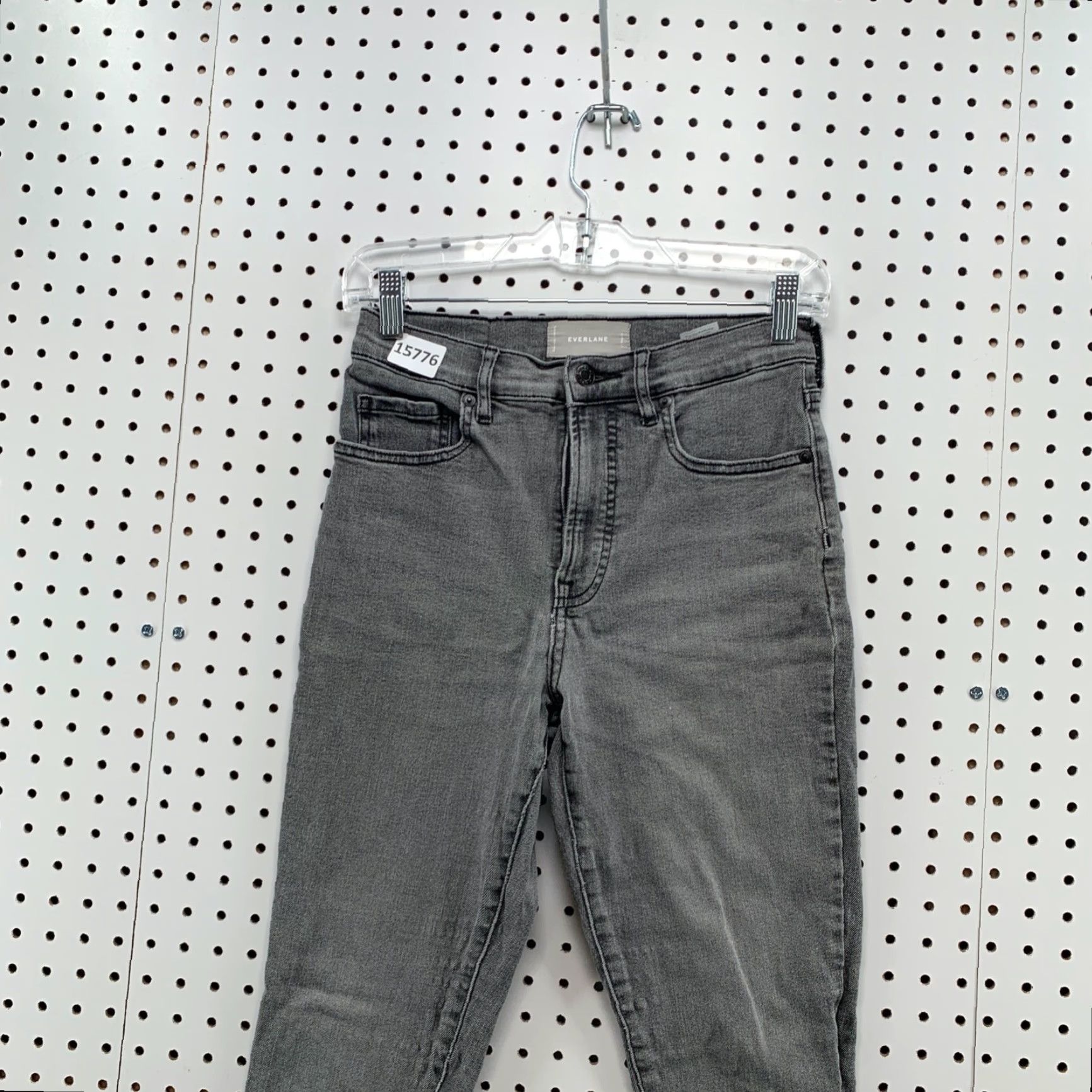 Everlane VINTAGE Everlane Mid Rise Skinny Jeans Size 27 Regular Gray Cotton Stretch Women 26x26 Size 27" / US 4 / IT 40 - 2 Thumbnail