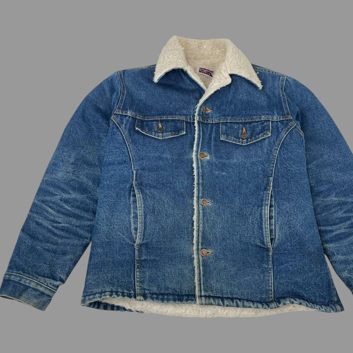 Big Mac × Vintage Vintage 1980s Big Mac denim sherpa jacket Size US L / EU 52-54 / 3 - 1 Thumbnail