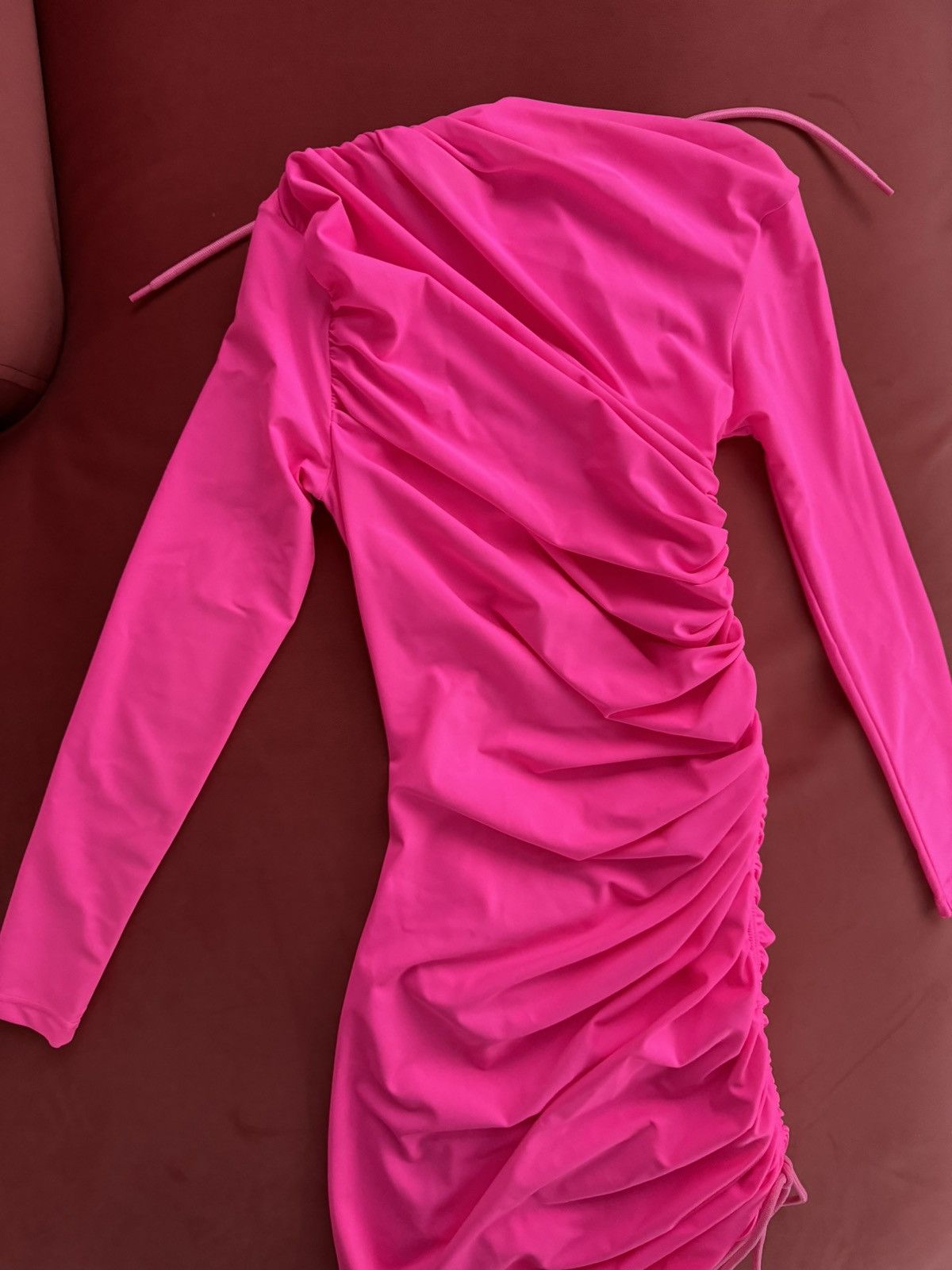 Balenciaga New Balenciaga bright pink mini dress, size S Size S / US 4 / IT 40 - 11 Thumbnail