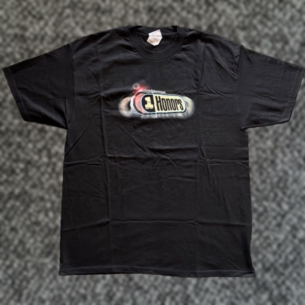 Hanes VINTAGE 1997 VH1 Honors T Shirt XL Hanes Black Cotton Crew Neck Short Sleeve Men's 90s Band Music Rock Logo Double-Sided | Mens Size US XL / EU 56 / 4 - 1 Thumbnail