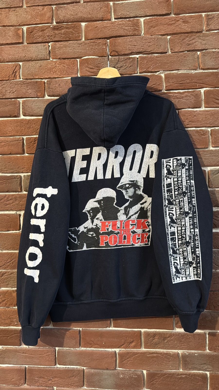 Band Tees Vintage 00s Terror Worldwide Fuck The Police Hoodie Band L Size US L / EU 52-54 / 3 - 3 Thumbnail