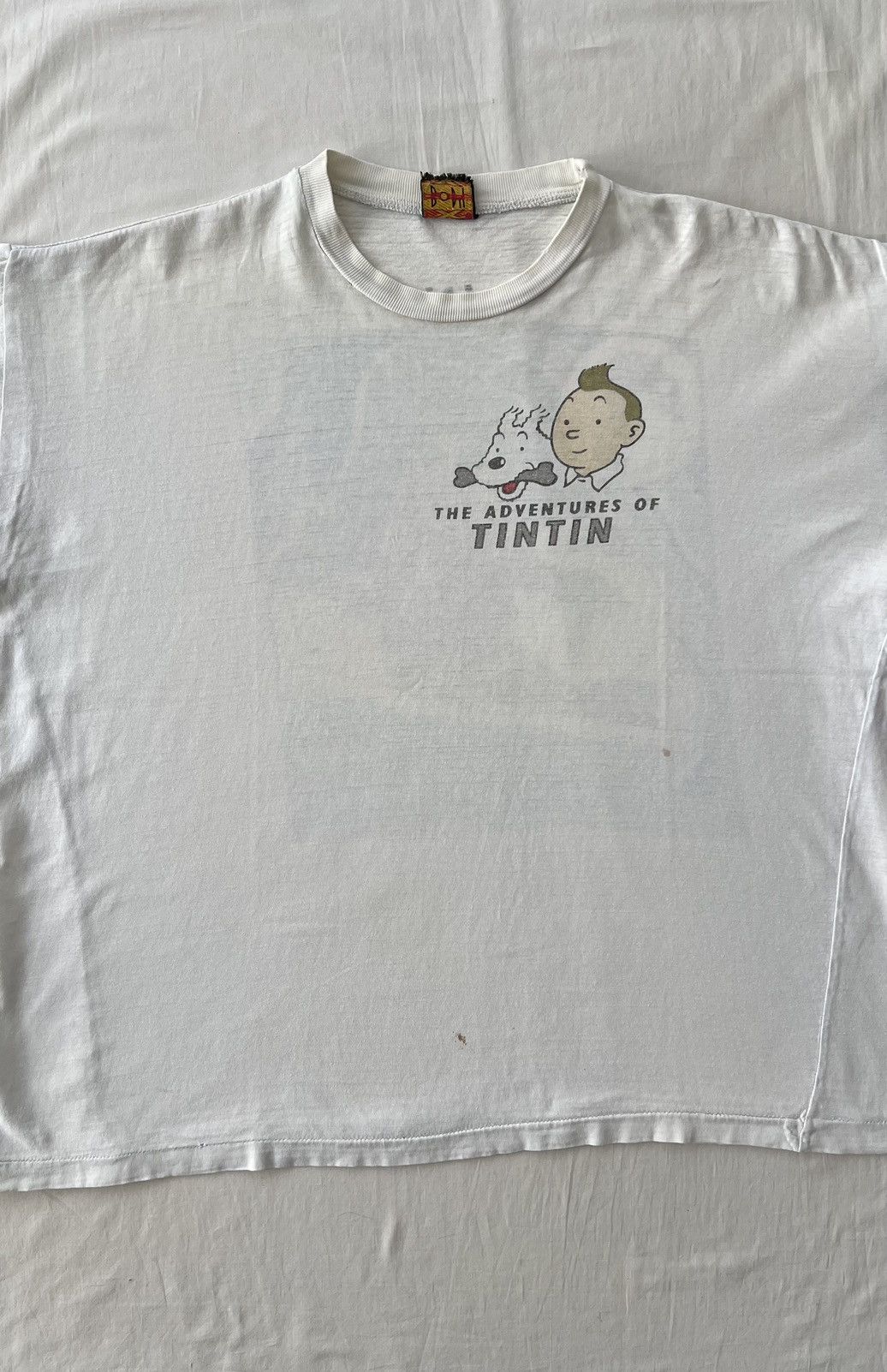 Cartoon Network Vintage 90s TinTin in Tibet Comics Cartoon White T-shirt Size US XL / EU 56 / 4 - 3 Thumbnail
