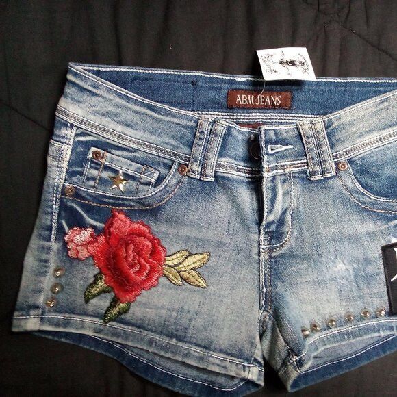 Vintage NWT Dead Poet Streetwear Patches Denim Shorts Linkin Park Size 30" / US 8 / IT 44 - 2 Thumbnail
