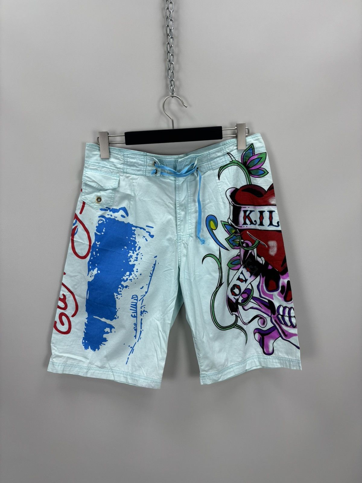 Ed Hardy Mens shorts Ed Hardy Size XL Color Multicolor Size US 35 - 1 Thumbnail