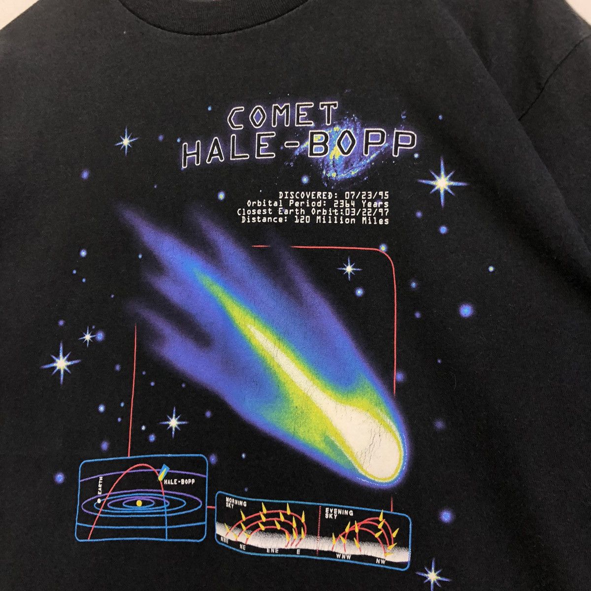 Arts & Science × Vintage Vintage Comet Hale-Bopp Art Visual Graphic Tshirt Size US L / EU 52-54 / 3 - 4 Thumbnail