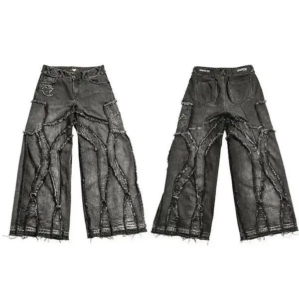 VIBE Y2k streetwear set hoodie + jeans + jeans Size US 32 / EU 48 - 5 Thumbnail
