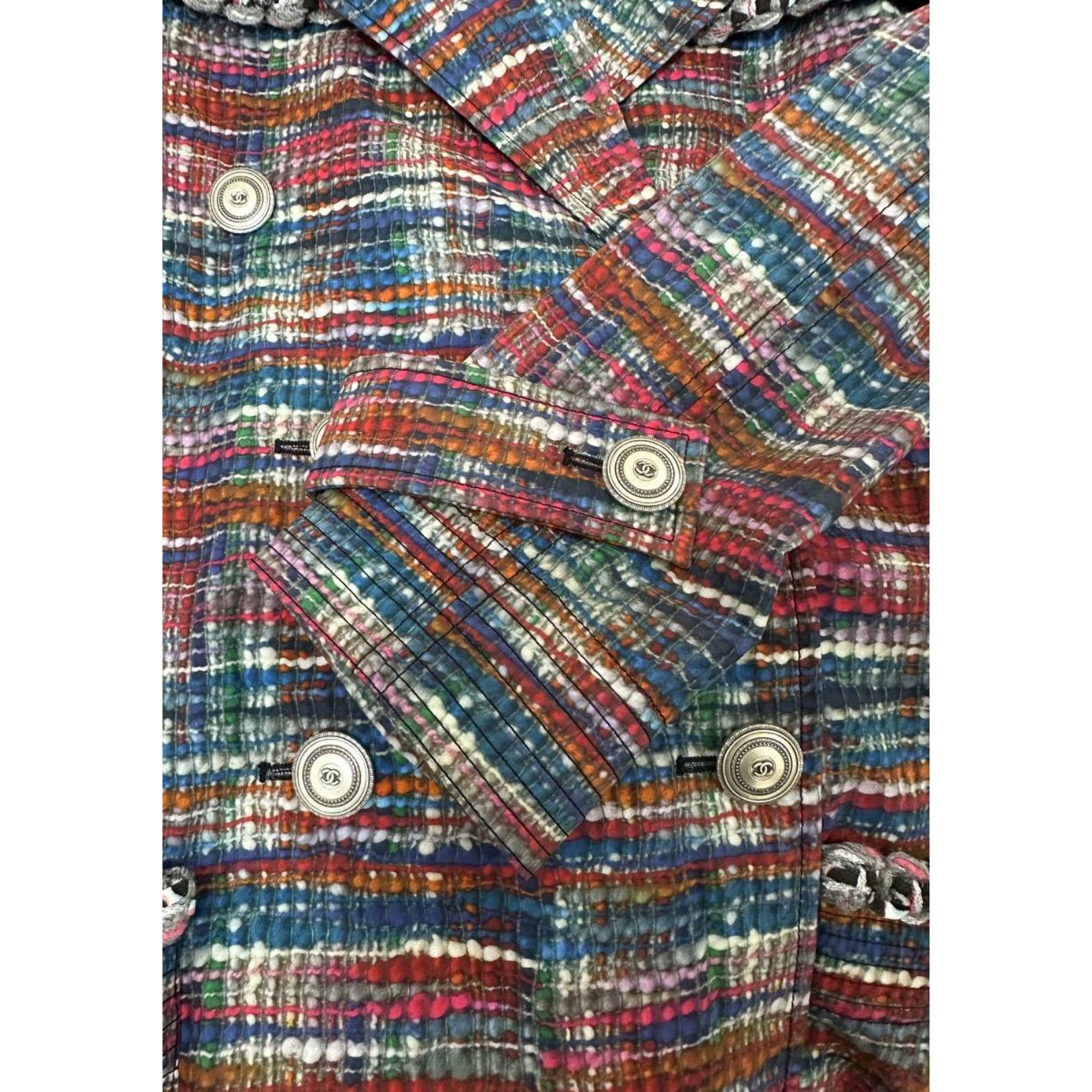 Chanel Chanel Cotton Multicolour Rain Coat Sz.38 Size S / US 4 / IT 40 - 6 Thumbnail