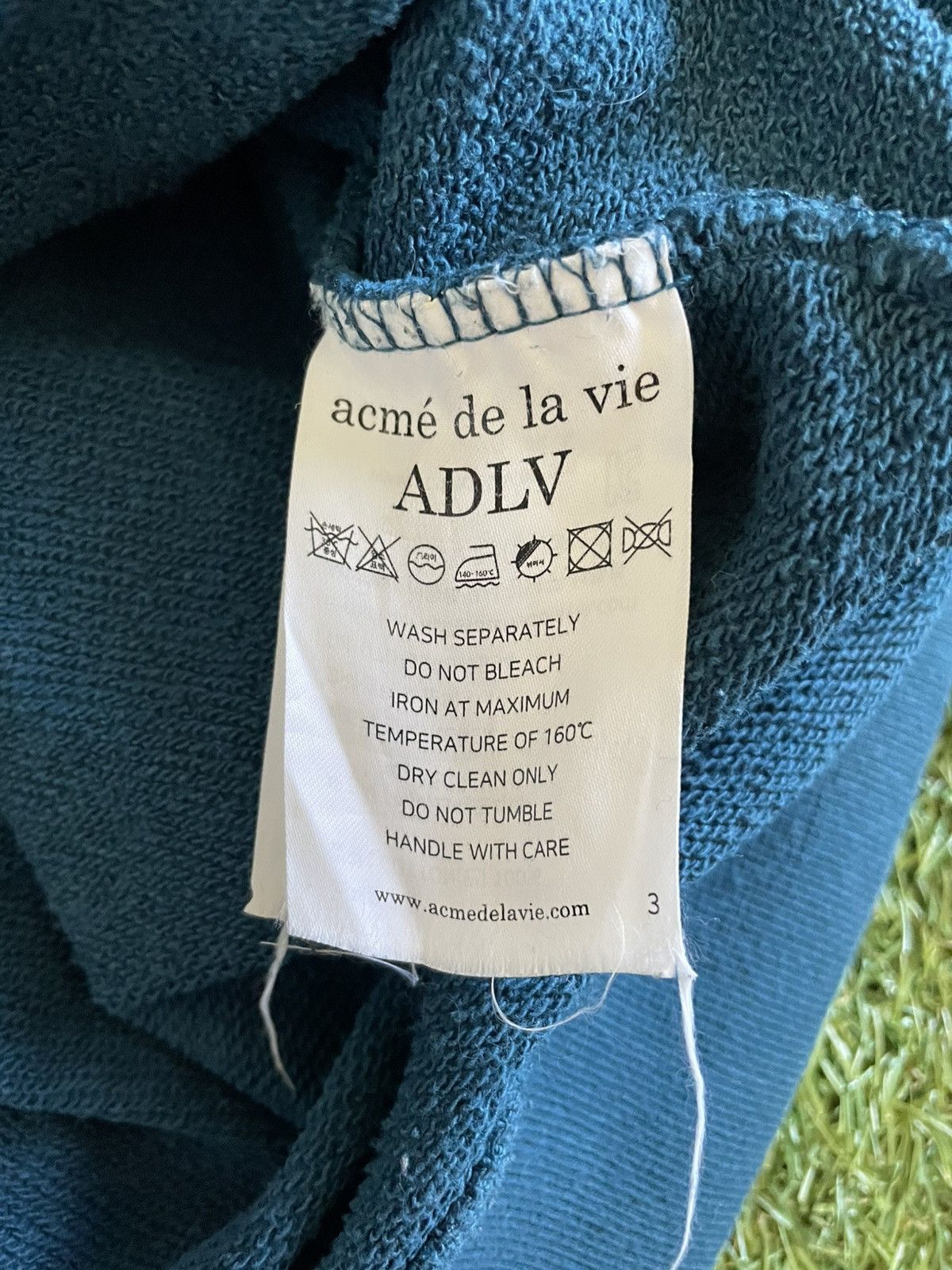 Acme Clothing ADLV Acme De La Vie Hoodie Greenish Blue Sz 2 (Fits Mens XL) Size US XL / EU 56 / 4 - 7 Thumbnail