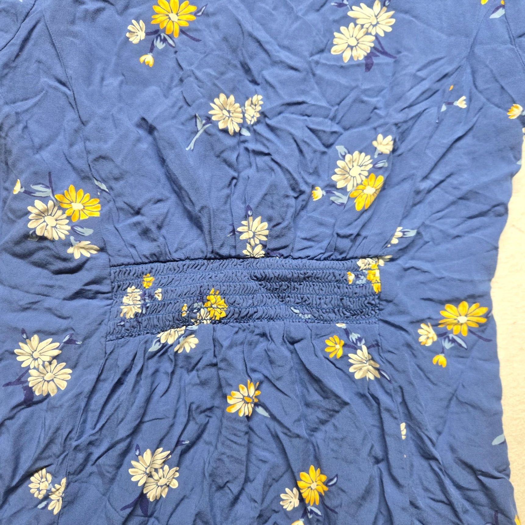 Old Navy Old Navy Women's Tank Dress Short Sleeve XS Blue Floral Spring Summer Casual Party Dress Size 26" / US 2 / IT 38 - 6 Thumbnail