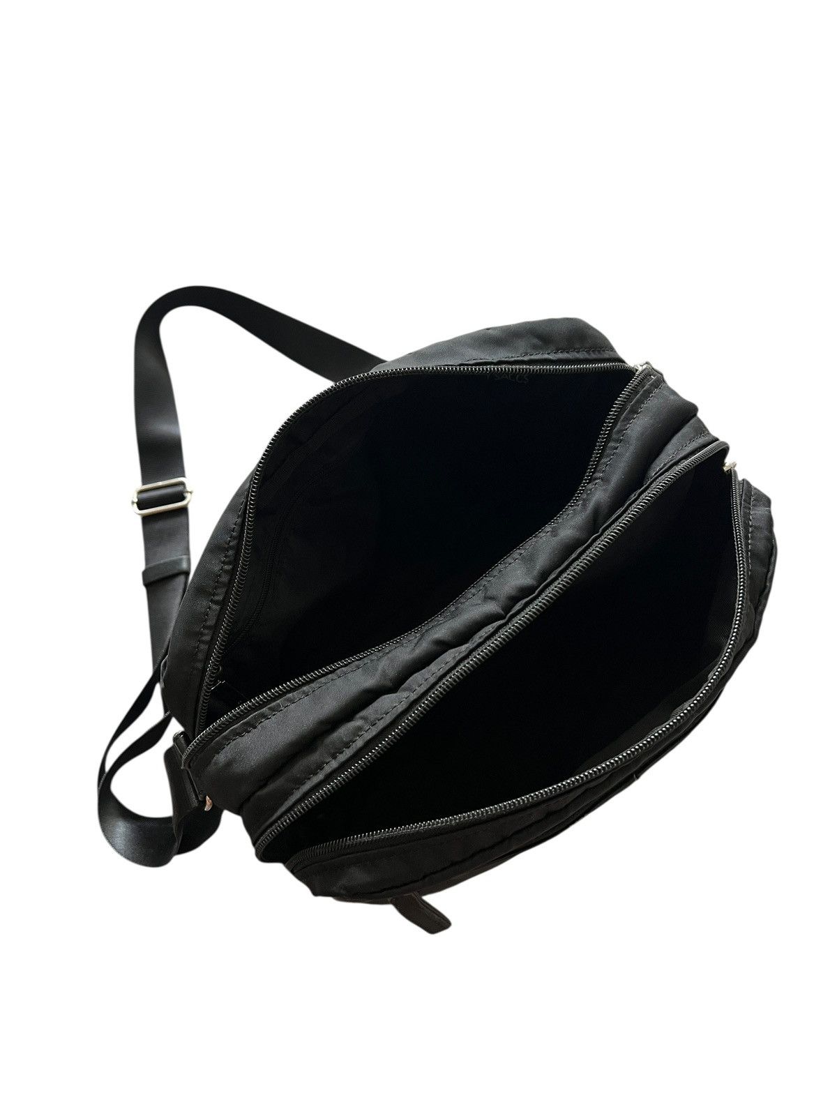 Yohji Yamamoto Yohji Yamamoto Nylon + Leather Sling Bag Size ONE SIZE - 11 Thumbnail