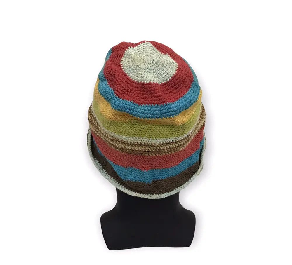 Japanese Brand × Kapital × Vintage Japanese Brand Knit Multicolour Bucket Hat Size ONE SIZE - 4 Thumbnail