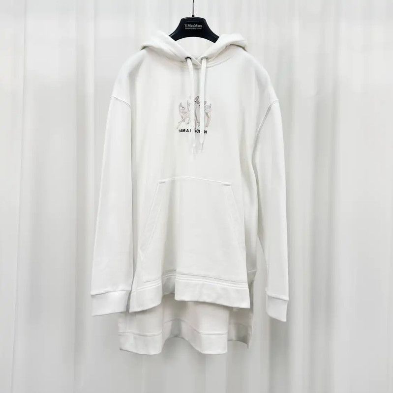 Burberry Burberry White Cotton Long Sleeve Hoodie Size XS / US 0-2 / IT 36-38 - 1 Thumbnail
