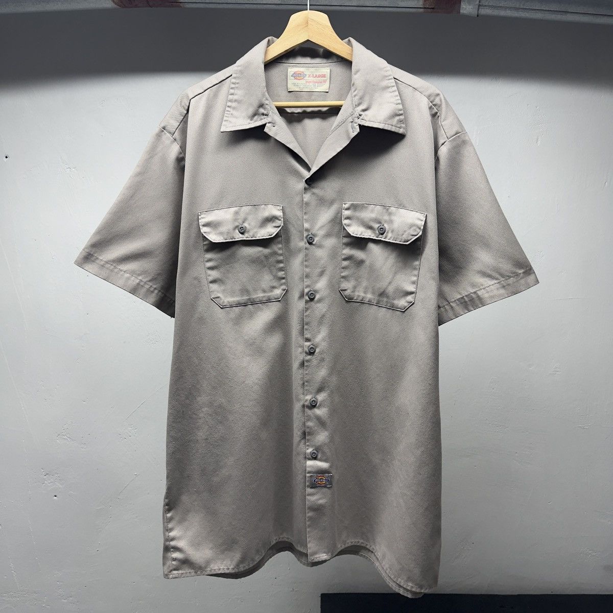 Vintage Dickies Thrashed Faded Work Mechanic Garage Shirt ERD Grunge Size US XL / EU 56 / 4 - 1 Thumbnail