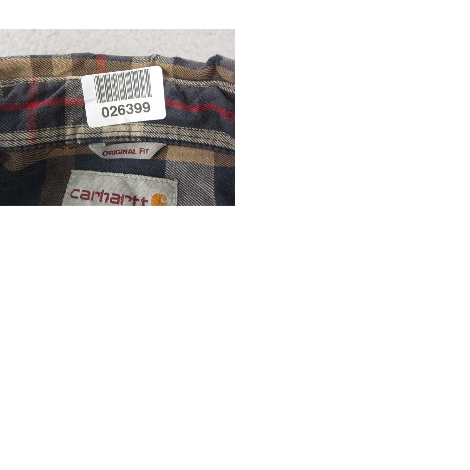 Carhartt VINTAGE Carhartt Shirt Mens LT Black Plaid Flannel Heavy Thick Workwear Casual Button-Up Tall Large Size US L / EU 52-54 / 3 - 10 Thumbnail