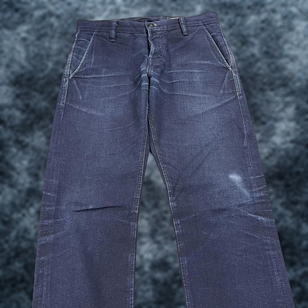 Rogue Territory Rogue Territory Jeans Mens 30x34 Blue Selvedge Denim Straight Leg Made USA Size US 30 / EU 46 - 1 Thumbnail
