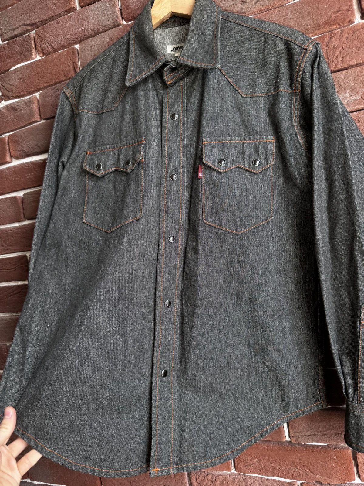 JUN MEN Rare Vintage Jun Men Japanese Designer Denim Button Shirt Size US M / EU 48-50 / 2 - 5 Thumbnail
