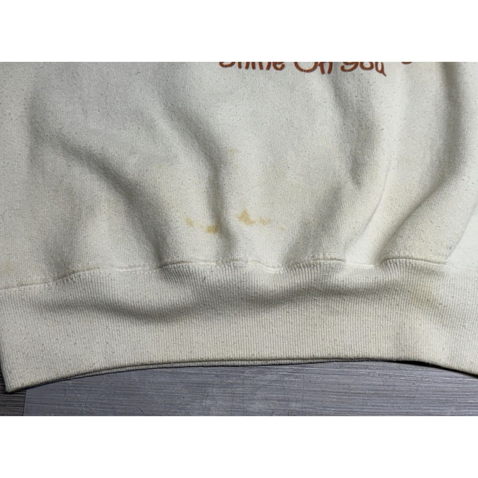 Lee VINTAGE Precious Moments Sweatshirt Lee Womens Small White Sunflower 80s 90s USA Cottagecore Pullover Crew Neck Size S / US 4 / IT 40 - 4 Thumbnail