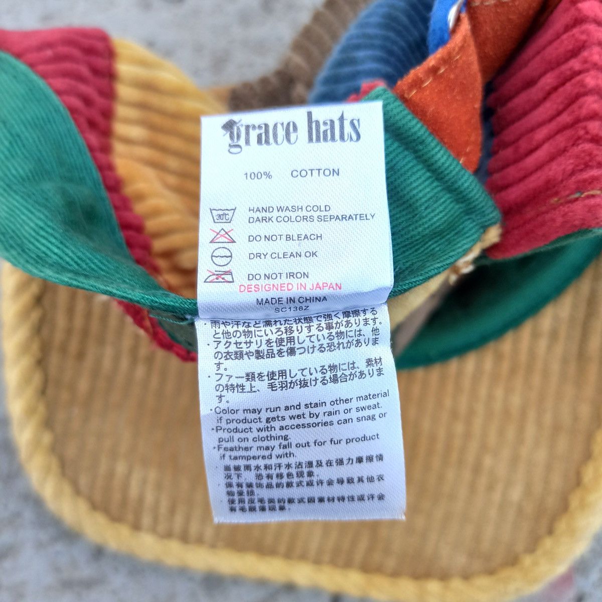 Other UNIQUE corduroy Patchwork cadet hat by grace Size ONE SIZE - 15 Thumbnail