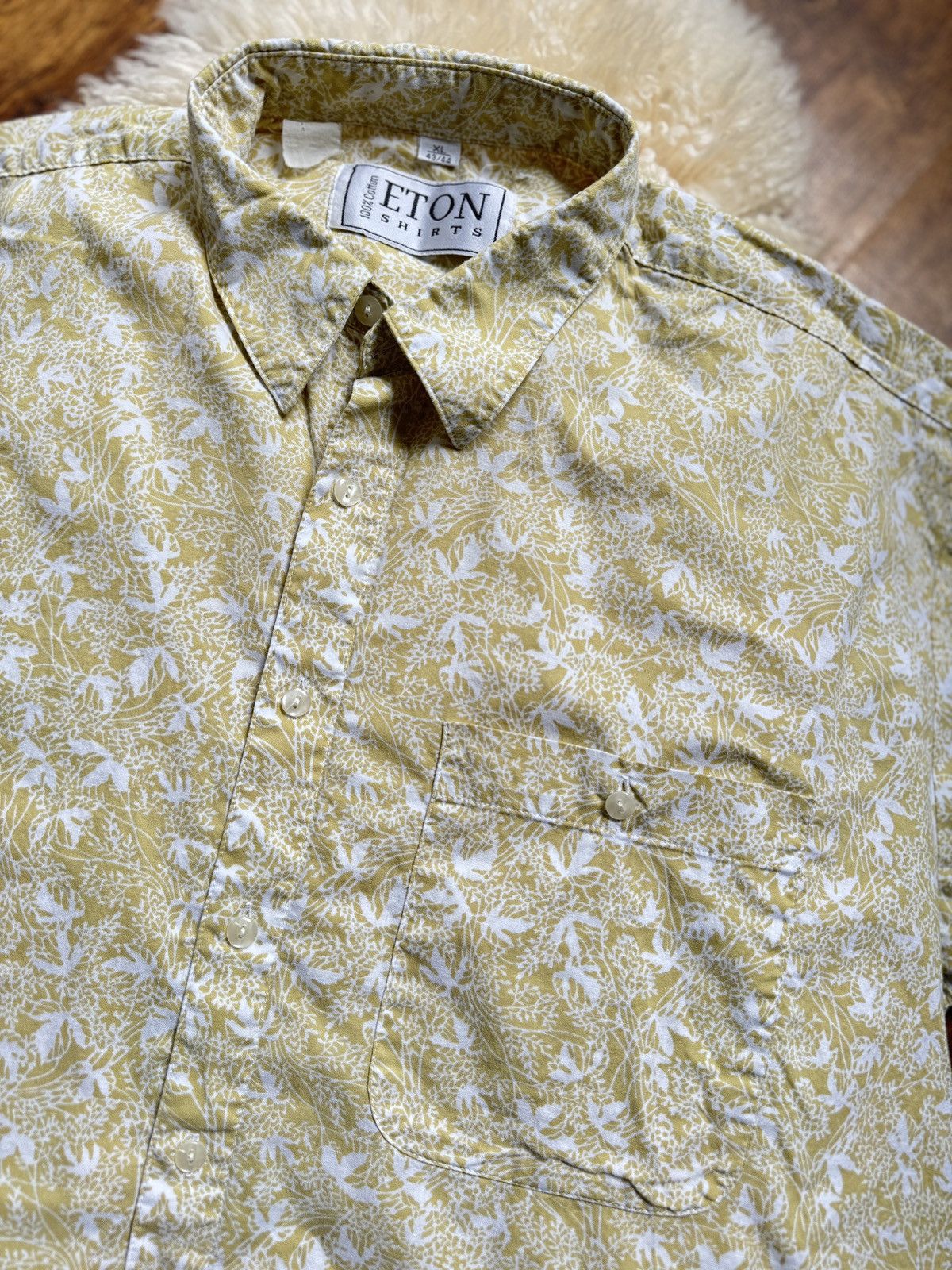 Eton Eton Short Sleeve Button Up Shirt Size US XL / EU 56 / 4 - 3 Thumbnail
