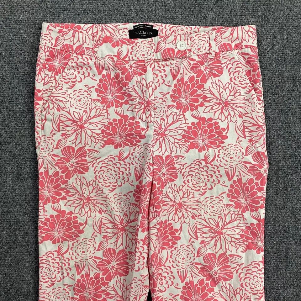 Talbots Talbots Pants Women's 6P Perfect Skimmer Hawaiian Capri Size 28" / US 6 / IT 42 - 2 Thumbnail