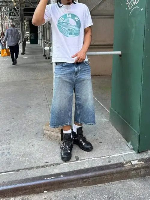 Japanese Brand × Vintage VINTAGE Y2K RETRO jorts shorts DRIP Size US 36 / EU 52 - 1 Thumbnail