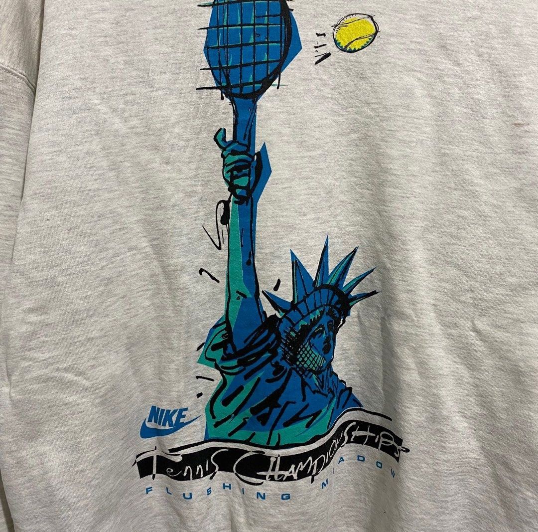 Nike Vintage Nike Flushing Meadow Tennis Sweatshirts Size US XL / EU 56 / 4 - 2 Thumbnail