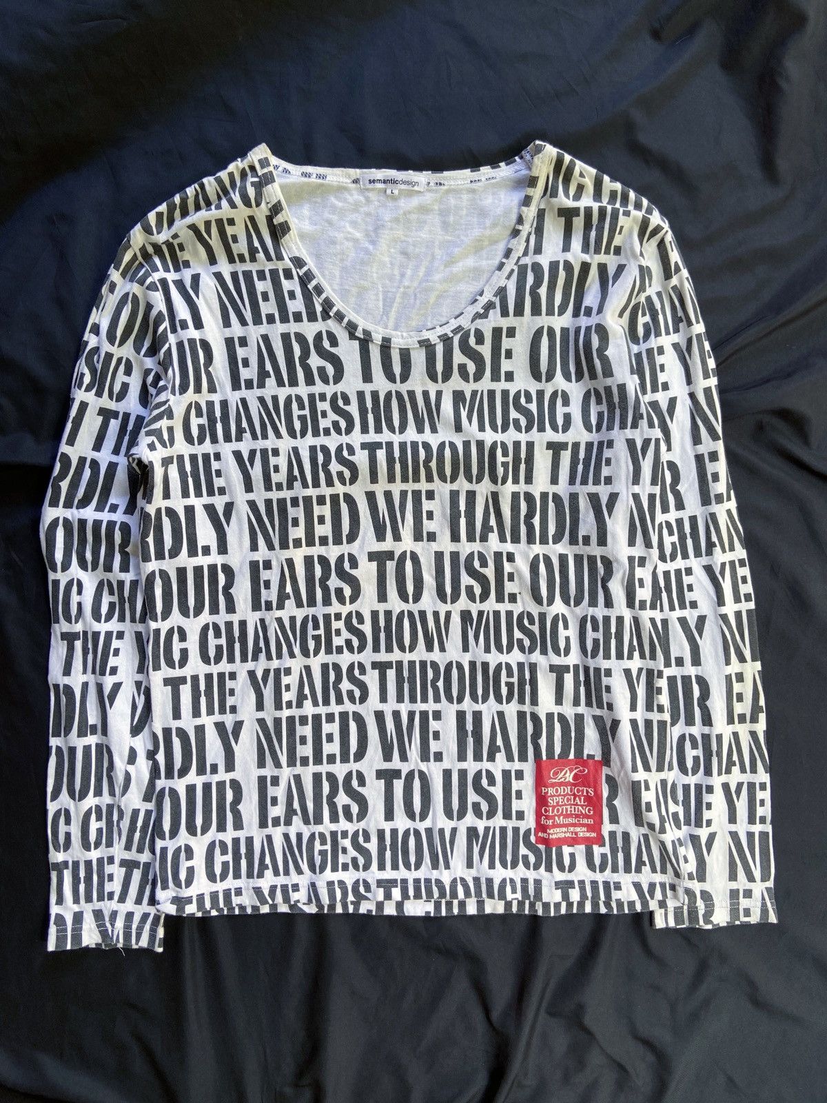 semanticdesign SEMANTIC DESIGN THROUGH THE YEARS FOR MUSICIAN LONG SLEEVE Size US M / EU 48-50 / 2 - 1 Thumbnail