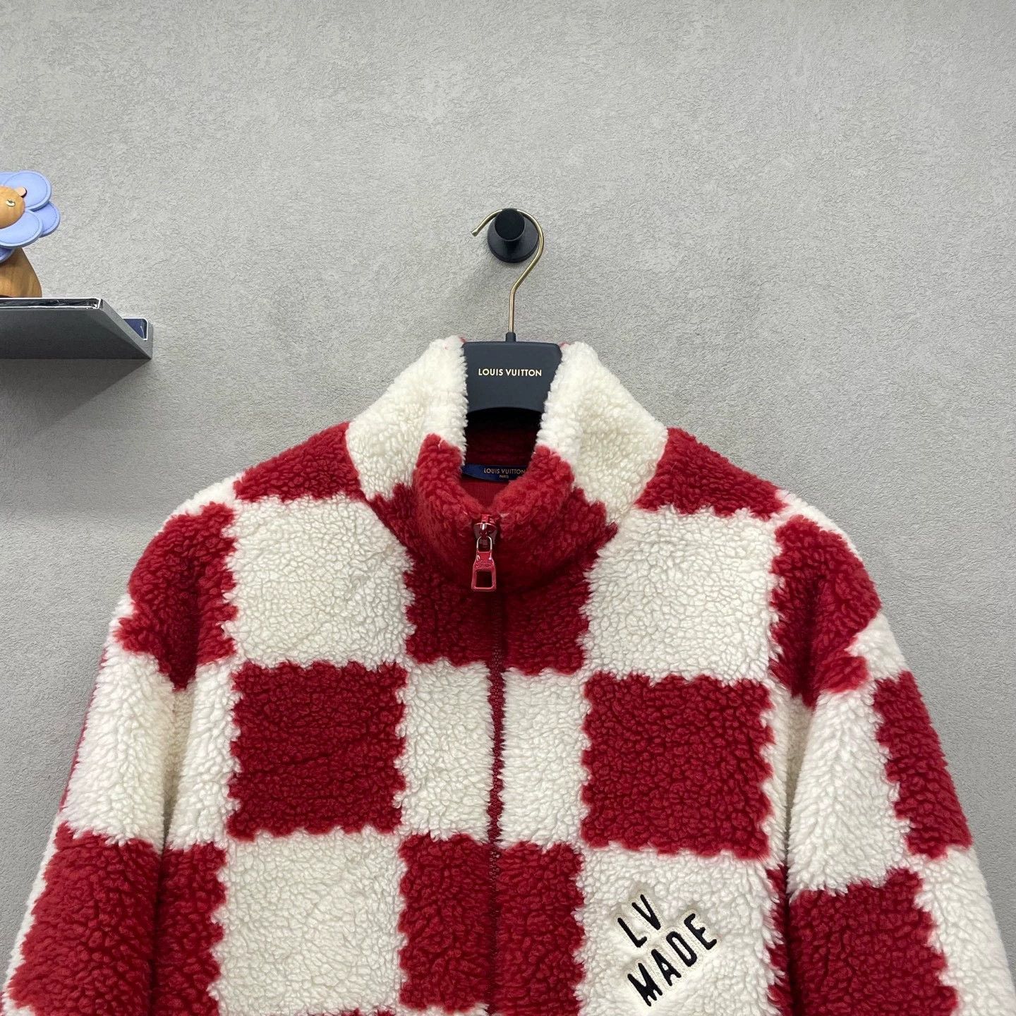 Louis Vuitton lv x nigo2 red and white checkered jacket Size US XL / EU 56 / 4 - 4 Thumbnail