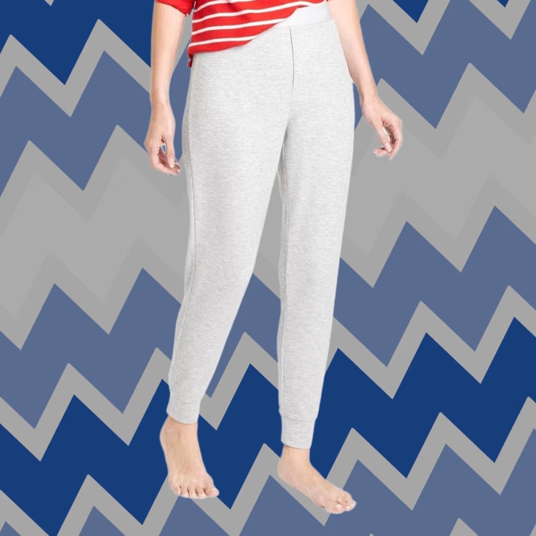 Vintage Wondershop Women's Pajama Pants - Gray 2XL Pull On Knit Pajama Bottoms Christmas Holiday, 2XL, Girls, Women Size 40" / US 18 - 1 Thumbnail