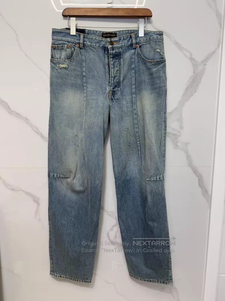 Balenciaga Balenciaga Distressed Denim Jeans Size US 31 - 1 Thumbnail