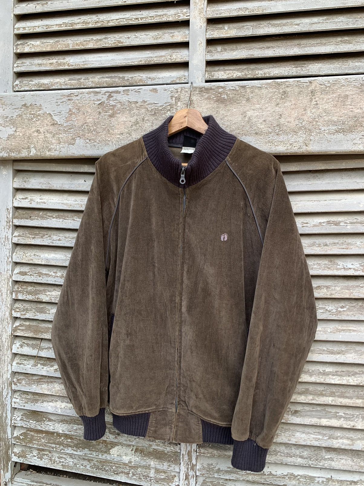 image of Hang Ten Brown Corduroy Jacket, Men's (Size Medium)