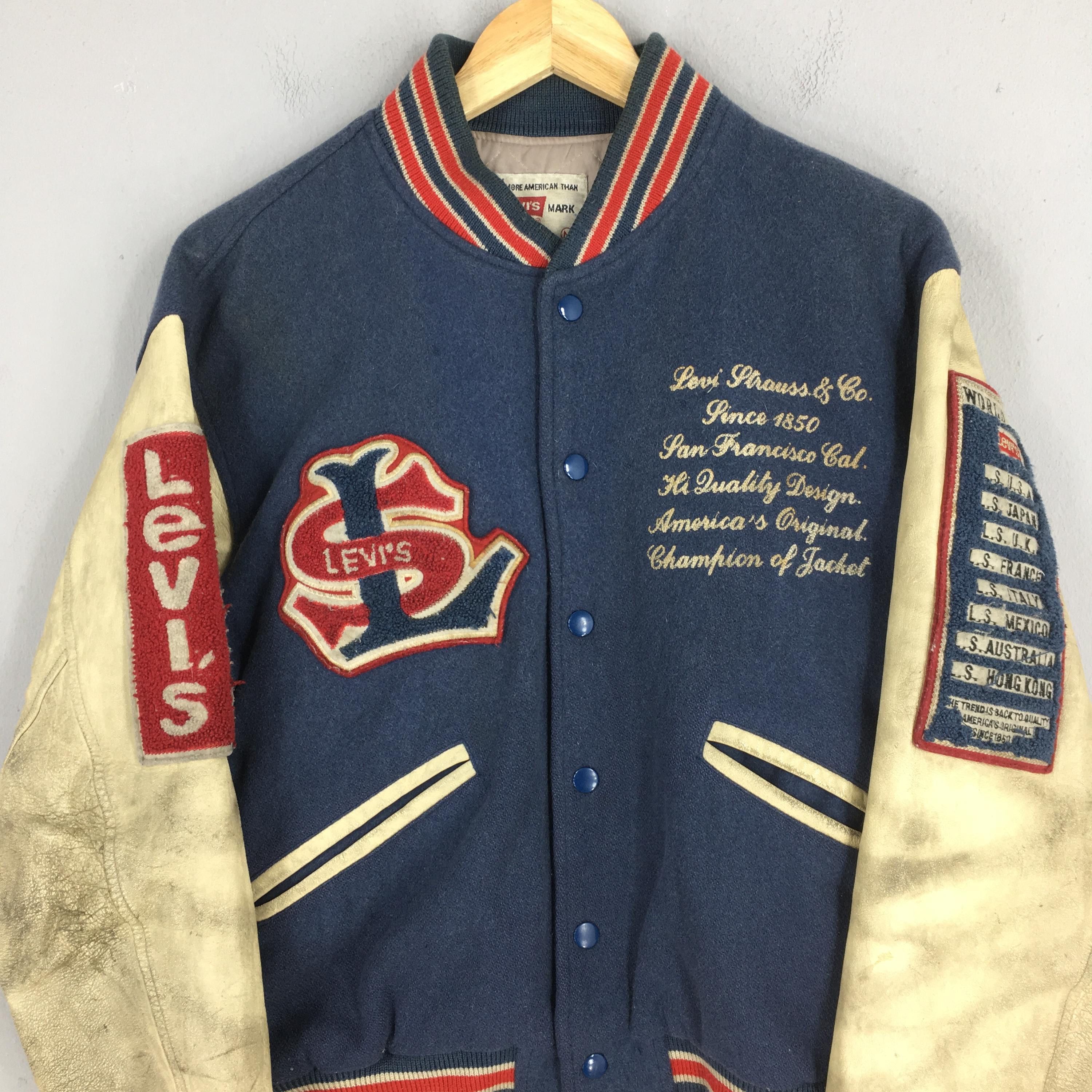 Levi's Vintage Levi's Strauss Varsity Button Jacket Medium Size US M / EU 48-50 / 2 - 2 Thumbnail