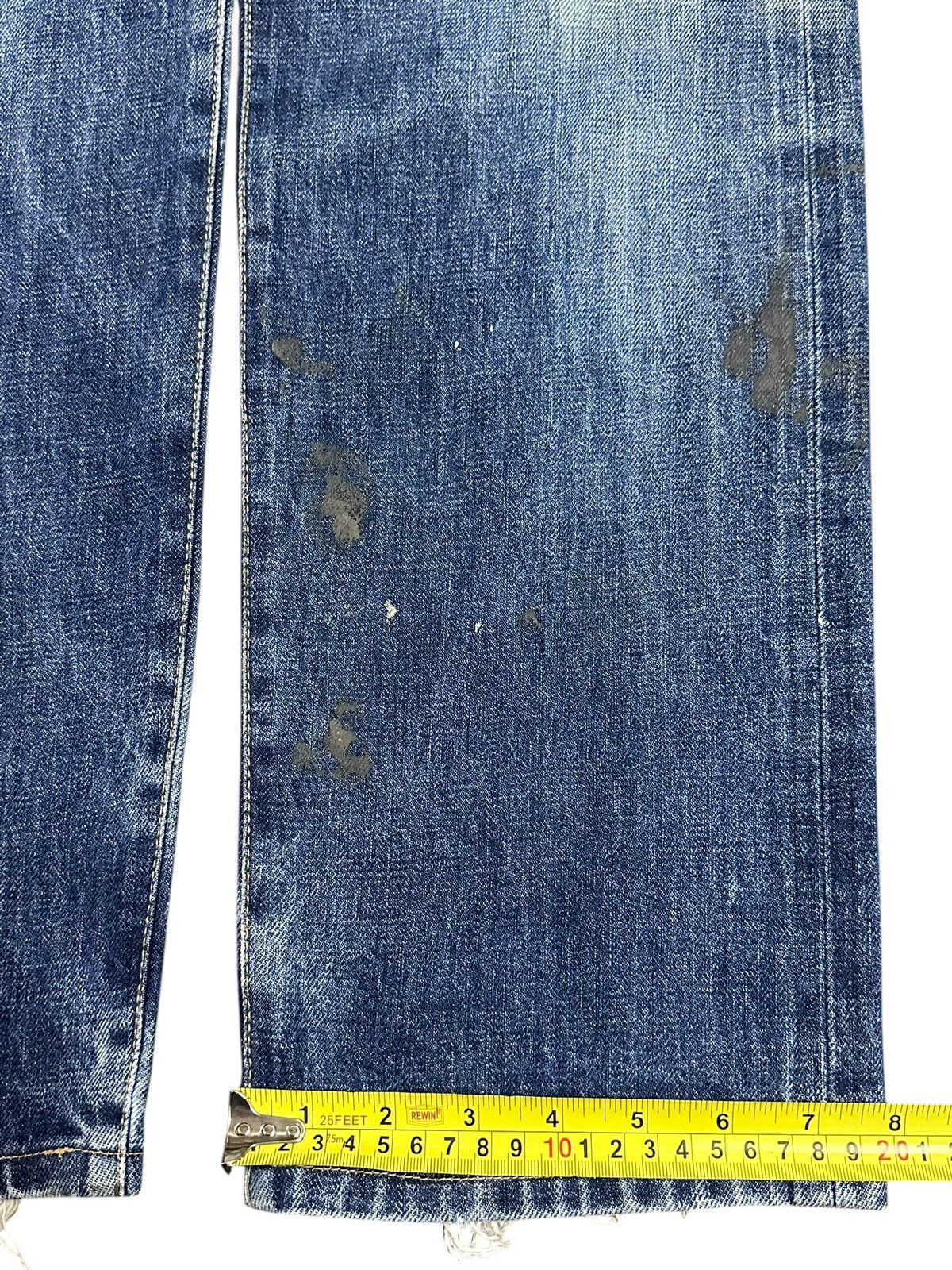 Japanese Brand Vintage Paul Smith Selvedge Faded Mud Wash Style Jeans Size US 31 - 20 Thumbnail