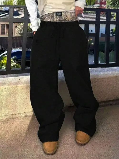 VIBE Double drawstring baggy drip drill sweatpants Size US 30 / EU 46 - 6 Thumbnail