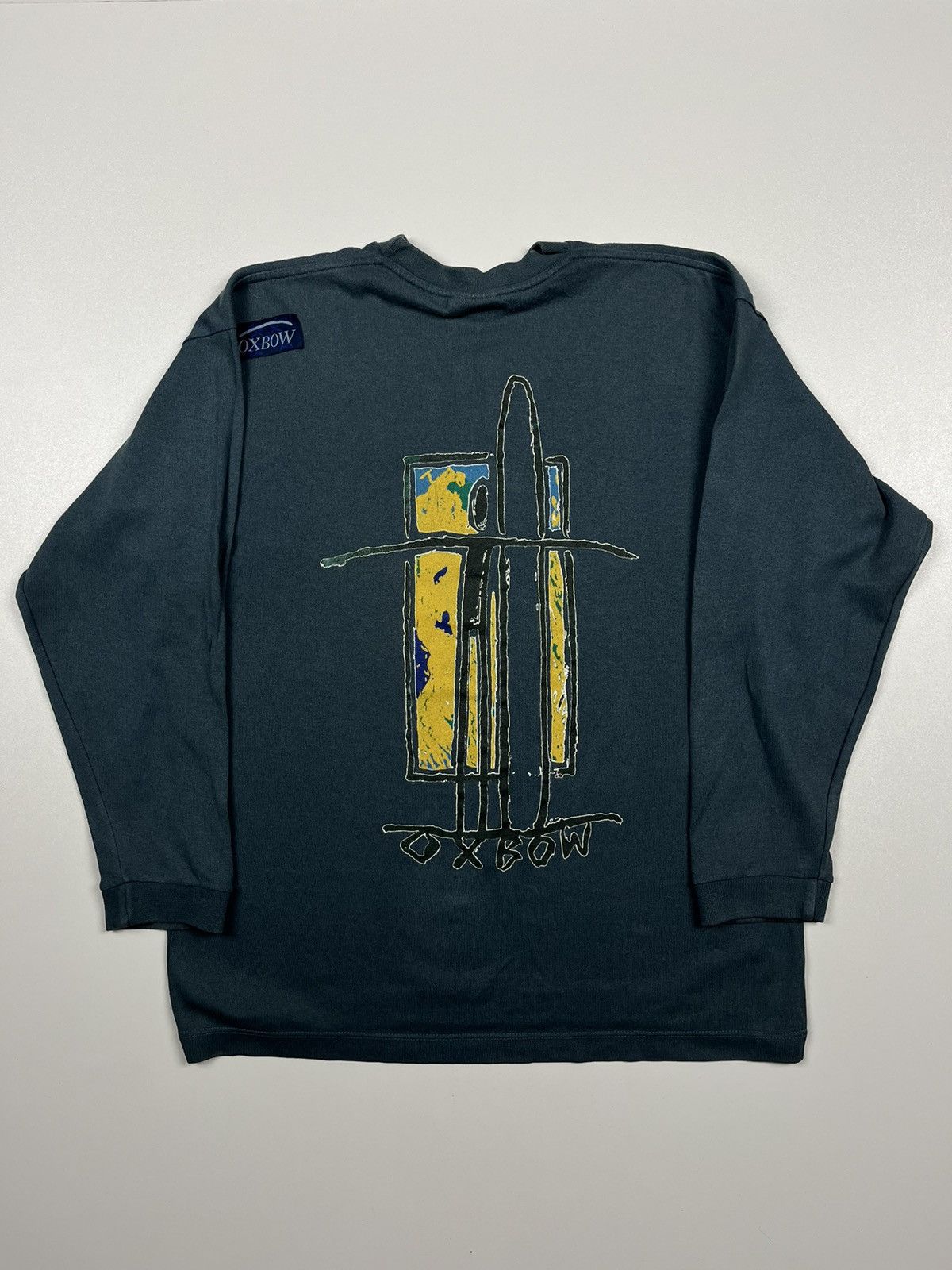 Oxbow Vintage 90s Oxbow Surf Style logo Grey Longsleeve S Size US S / EU 44-46 / 1 - 1 Thumbnail