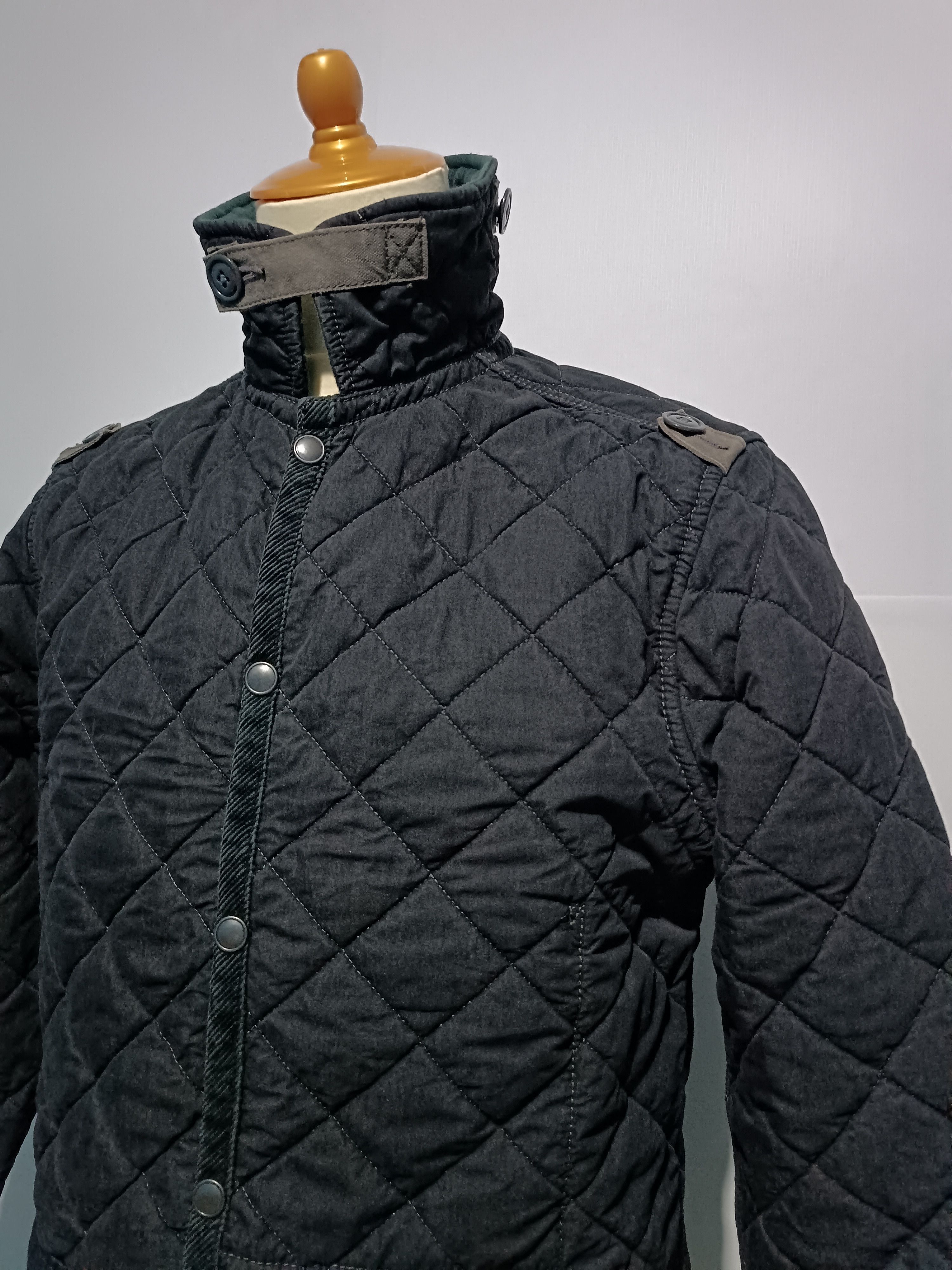 Japanese Brand × Johnbull × KOJIMA GENES John Bull Trouser Jacket Cotton Khaki Quilted Velcro Jacket Size US M / EU 48-50 / 2 - 2 Thumbnail
