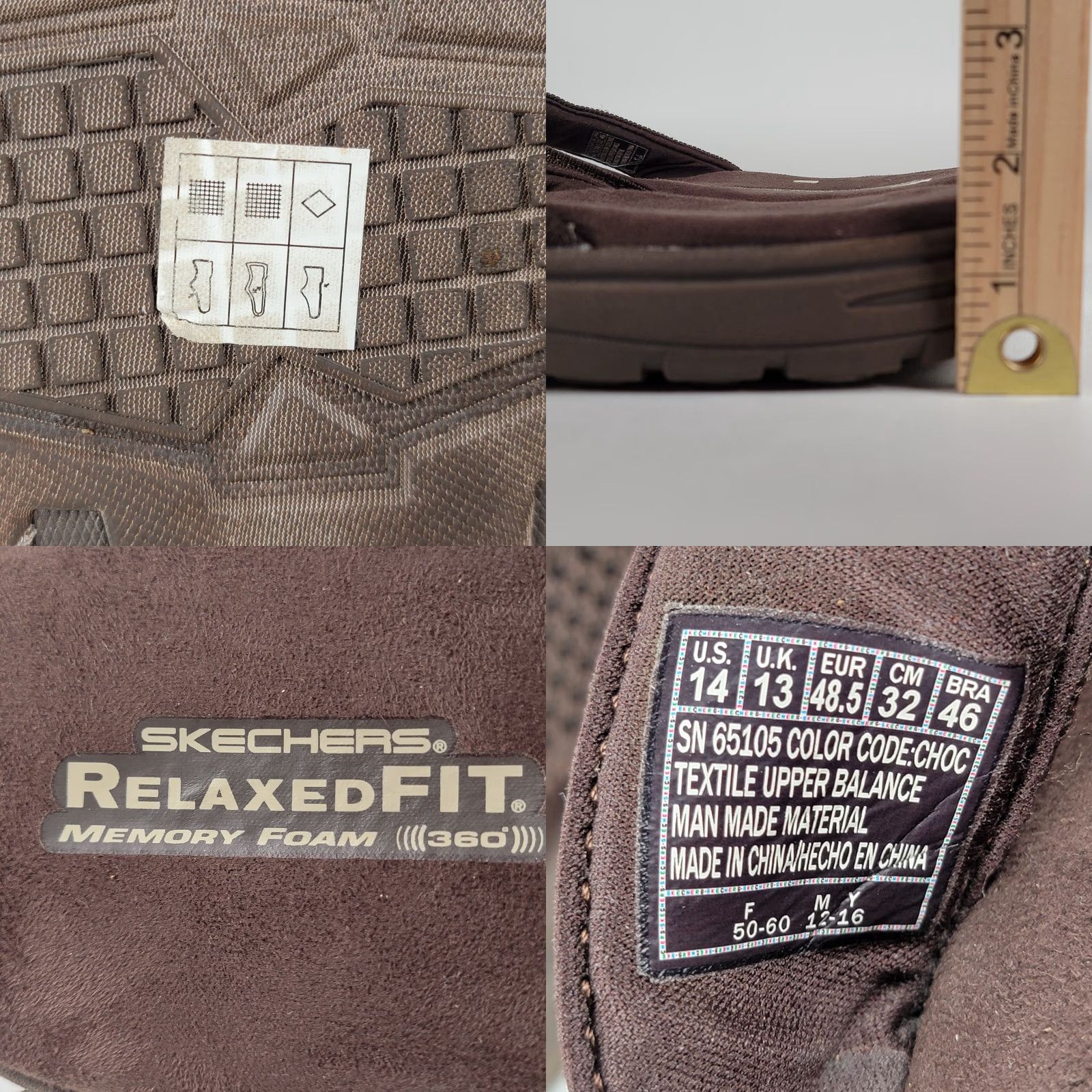 SKECHERS Skechers Relaxed Fit Memory Foam 360 Sandals Flip Flop Men 14 Brown Comfort Shoe Size ONE SIZE - 8 Thumbnail