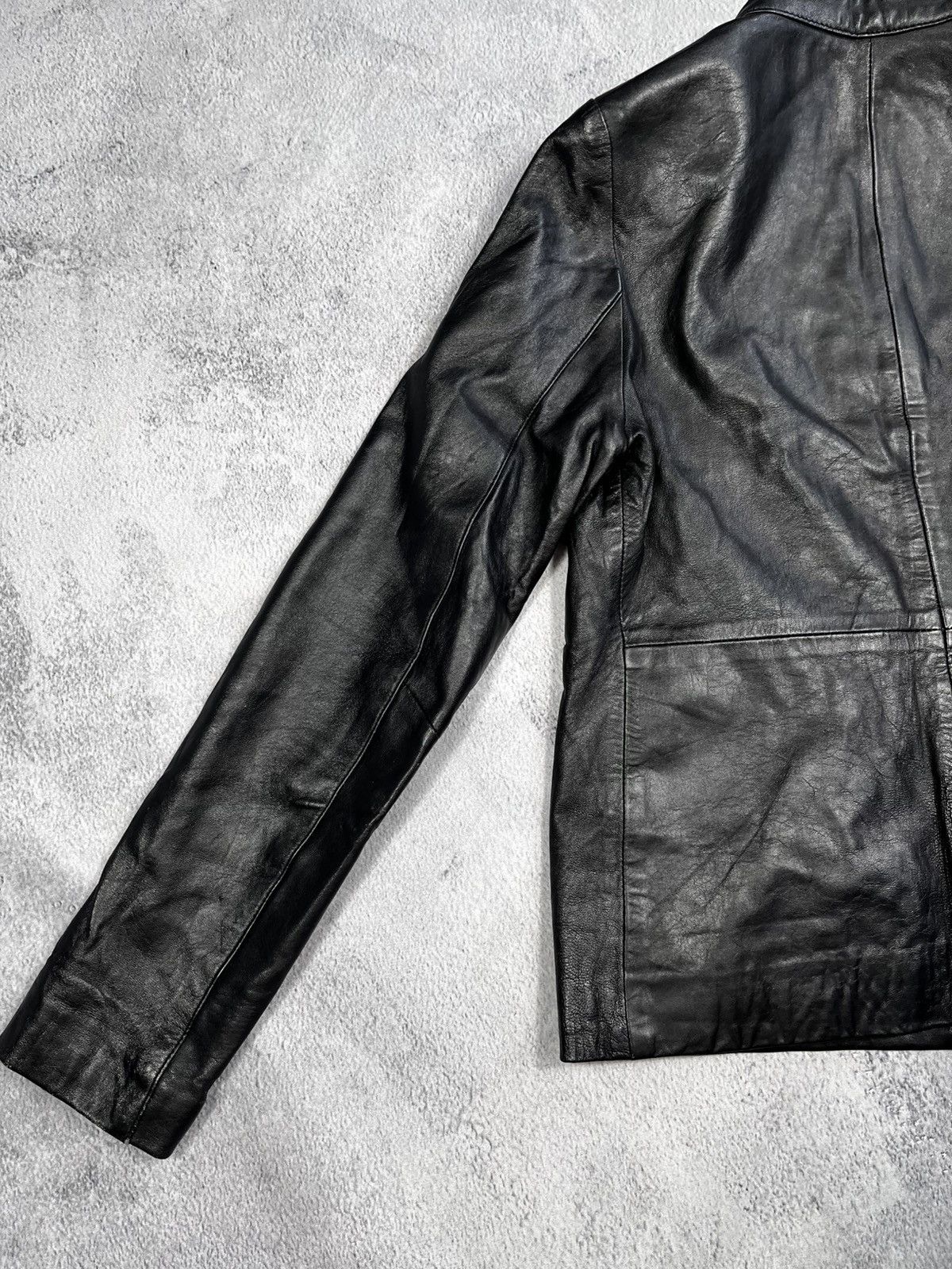 Vintage Vintage 90s Leather patchwork flight biker jacket size 10 Size M / US 6-8 / IT 42-44 - 7 Thumbnail
