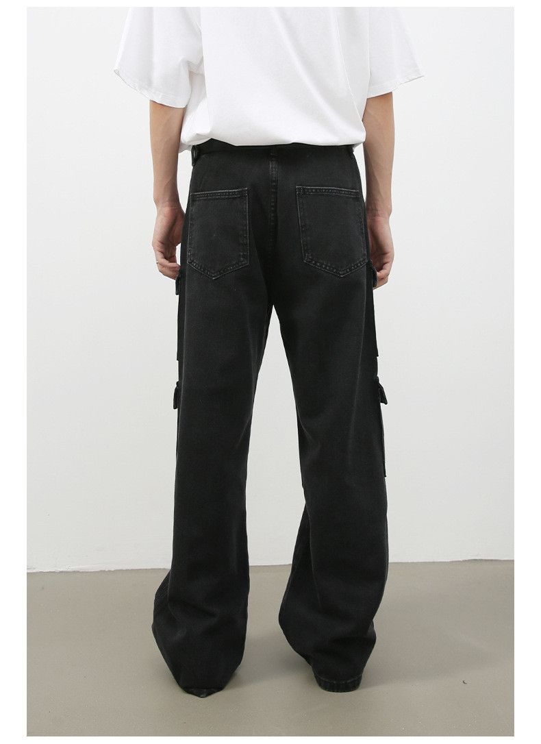 Japanese Brand × Jean Men's American retro multi-pocket washed cargo jeans Size US 32 / EU 48 - 5 Thumbnail