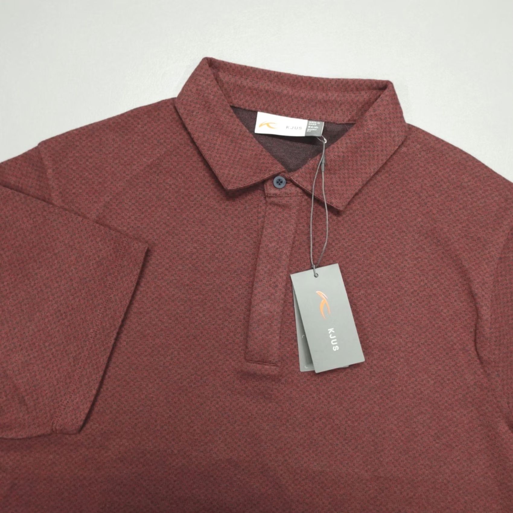 KJUS Kjus Sanford Short Sleeve Polo T-Shirt Sport Fit Size XL Red Cashmere Blend Polo Shirt Men Sport Casual 54 XL Geometric Pattern Breathable Stretch Size US XL / EU 56 / 4 - 2 Thumbnail