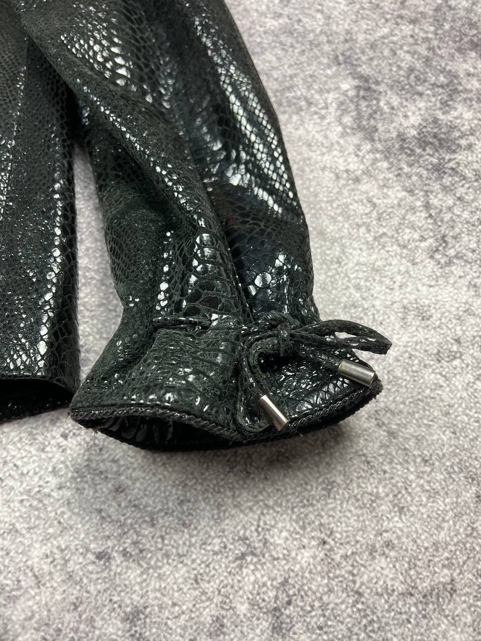 Hysteric Glamour Vintage Y2k Snakeskin Leather Lacquer Jacket Snake Print Size L / US 10 / IT 46 - 20 Thumbnail