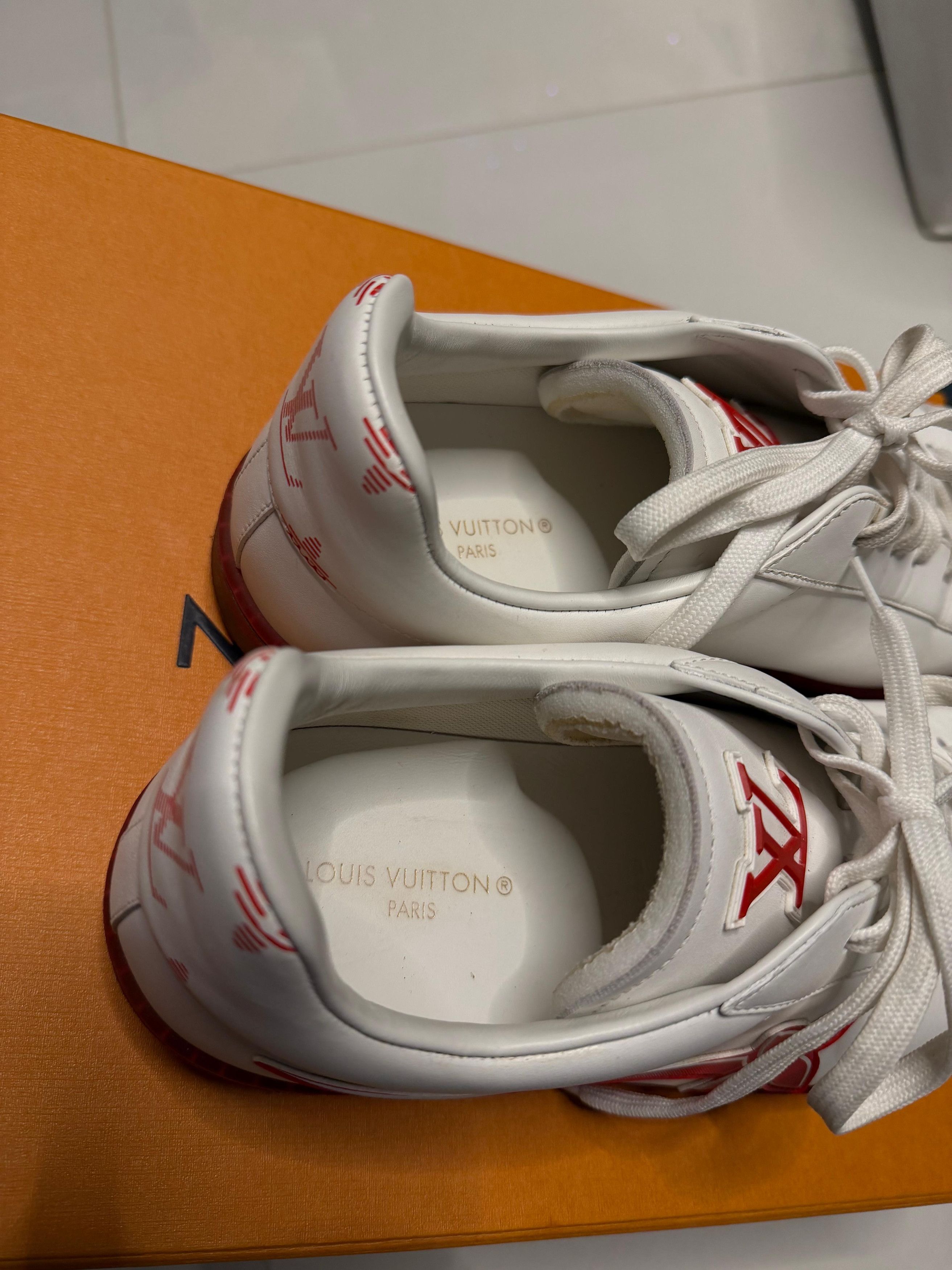 Louis Vuitton Louis Vuitton - Luxembourg Samothrace Sneaker white/red - 43 Size US 10 / EU 43 - 12 Thumbnail