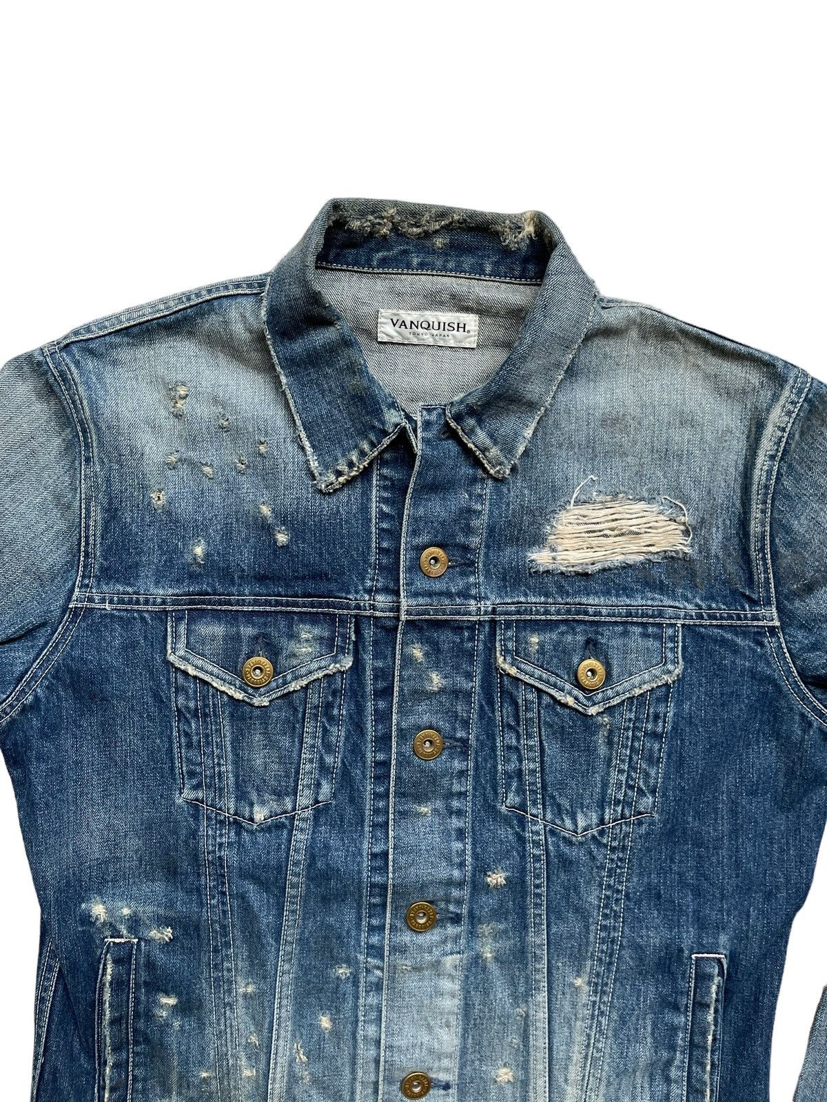 Vanquish Vanquish Boro Distressed Denim Jacket Size US M / EU 48-50 / 2 - 3 Thumbnail