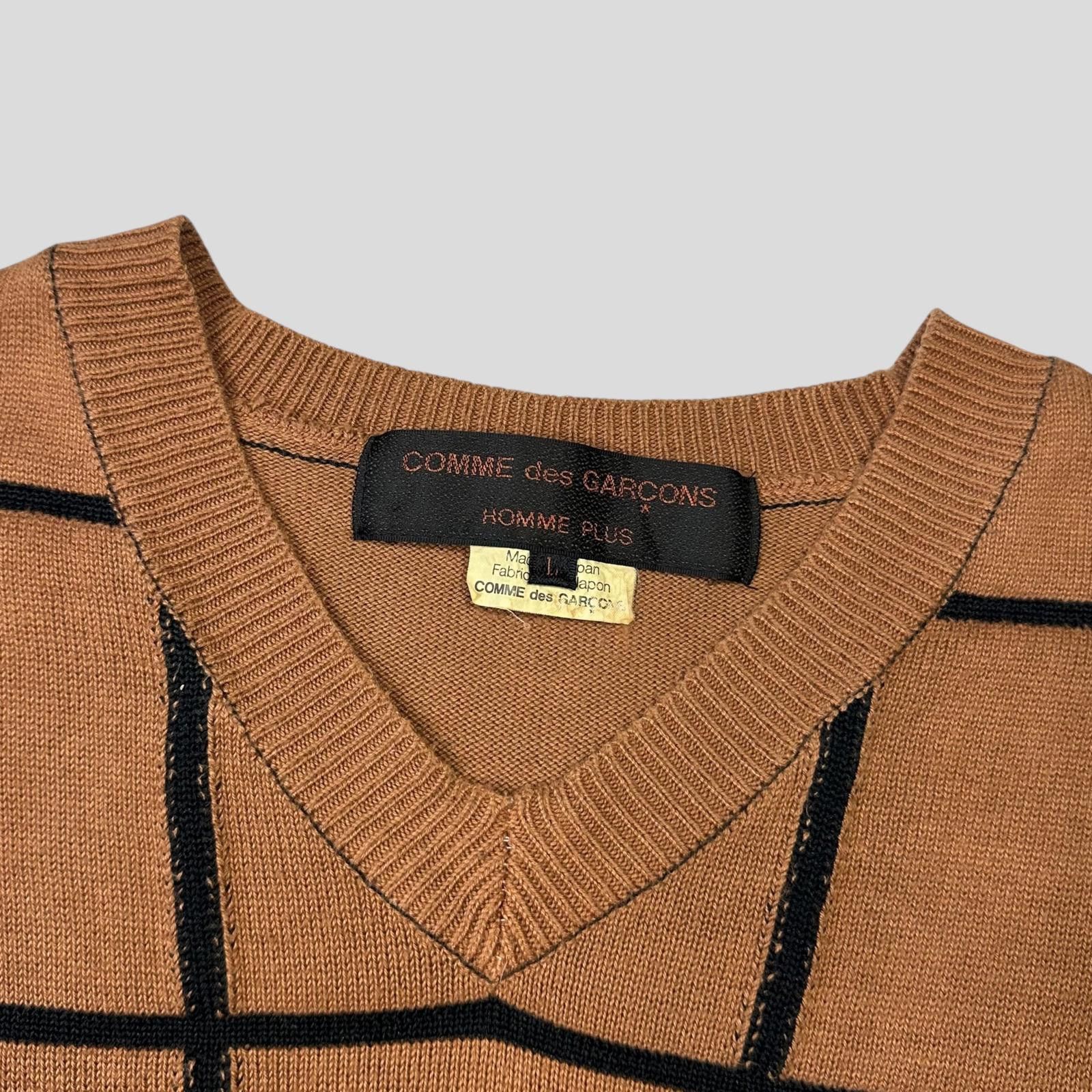 Comme des Garcons Comme Des Garçons Homme Plus 02 Reconstructed Grid Knit M/L Size US M / EU 48-50 / 2 - 6 Thumbnail