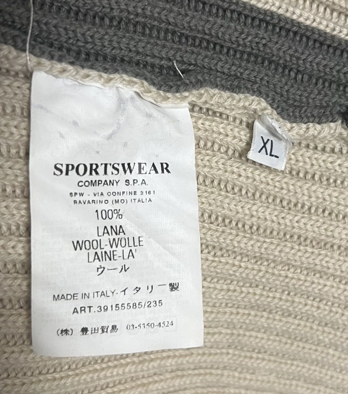 Stone Island STONE ISLAND Sweater Half Zip Wool Heavy Knit Vintage AW 03 Size US XL / EU 56 / 4 - 23 Thumbnail