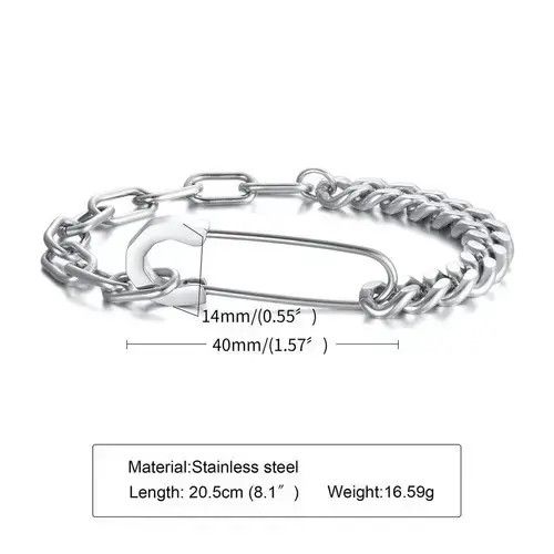 Other Safety Pin Bracelet Size ONE SIZE - 3 Thumbnail