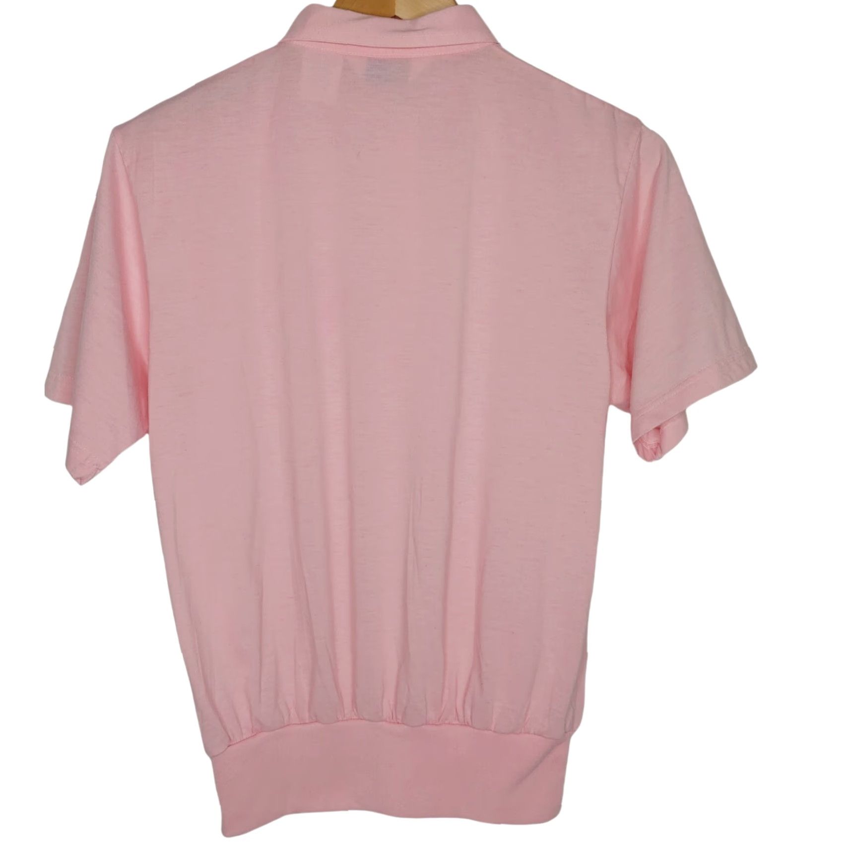 Vintage VINTAGE Palmland Club Polo Shirt Women's PM Pink Golf Collared Short Sleeve Knitted Knit Polyester/Cotton Country Club 90s Style Size M / US 6-8 / IT 42-44 - 2 Thumbnail