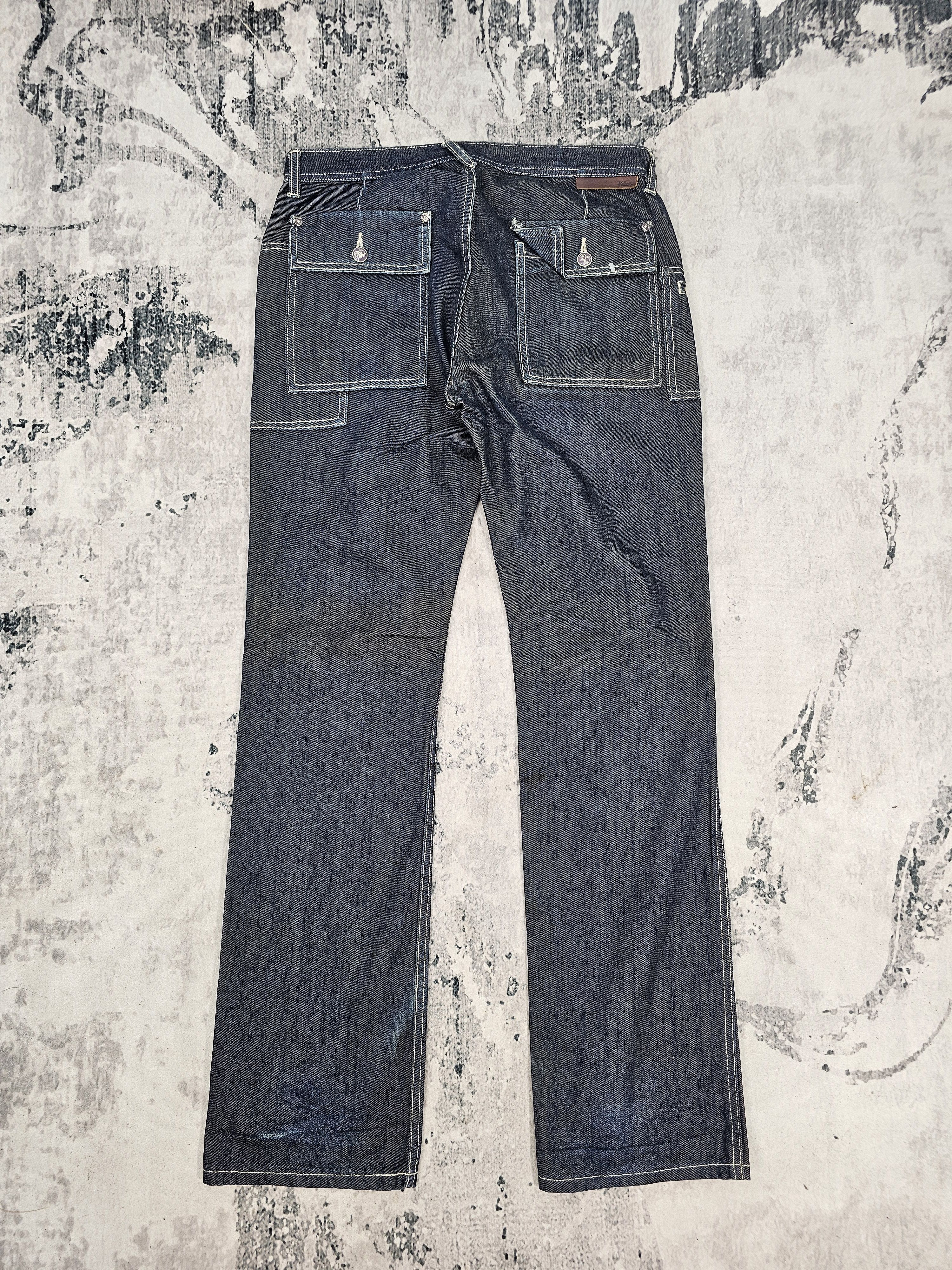 Japanese Brand KELEN Workwear Crazy Pockets Design Jeans JB0259 Size 34x33 Size US 34 / EU 50 - 2 Thumbnail