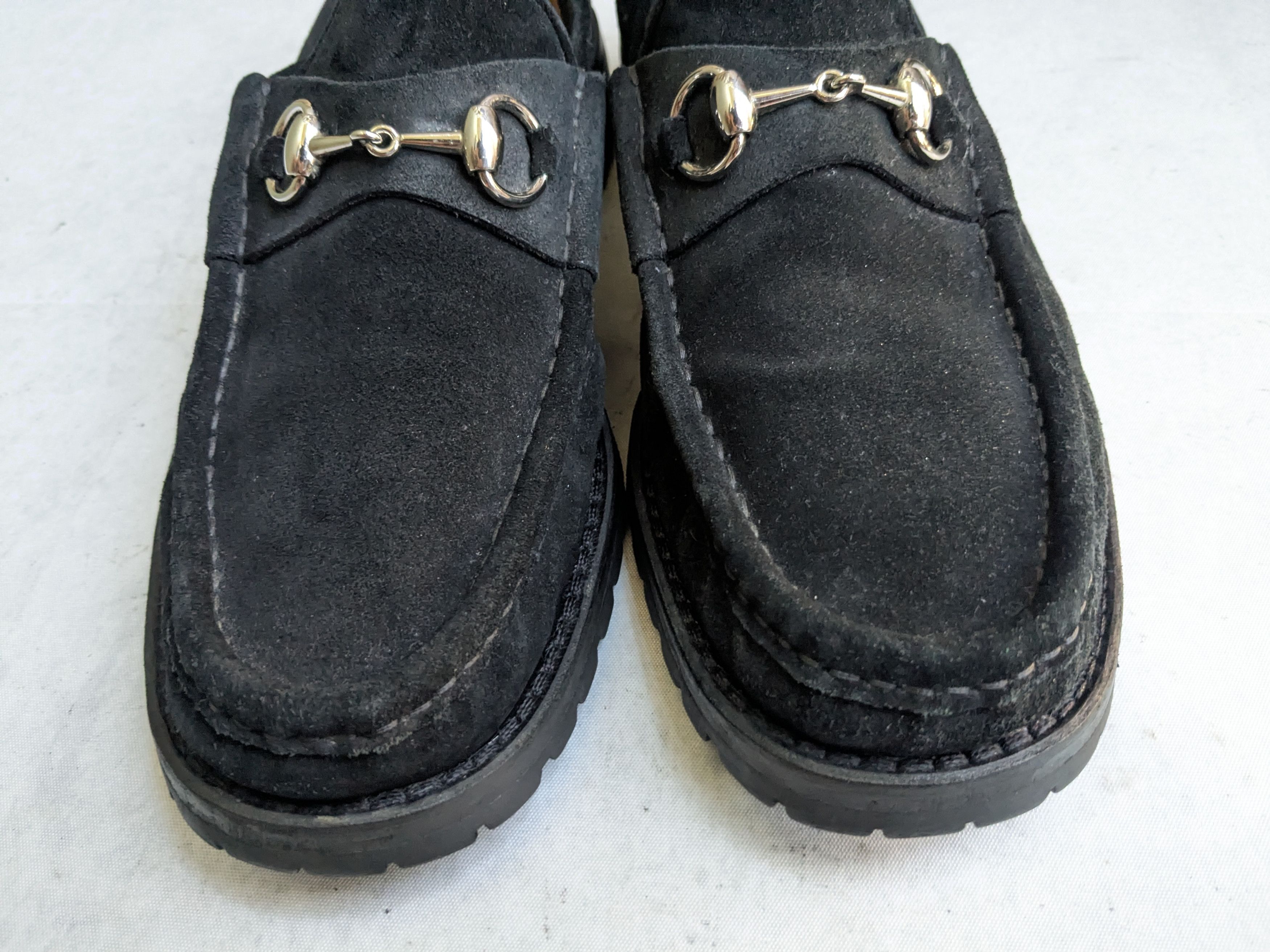 Gucci Gucci Horsebit Loafers Black Suede 9.5 Suede Leather Slip On Size US 9.5 / EU 42-43 - 4 Thumbnail